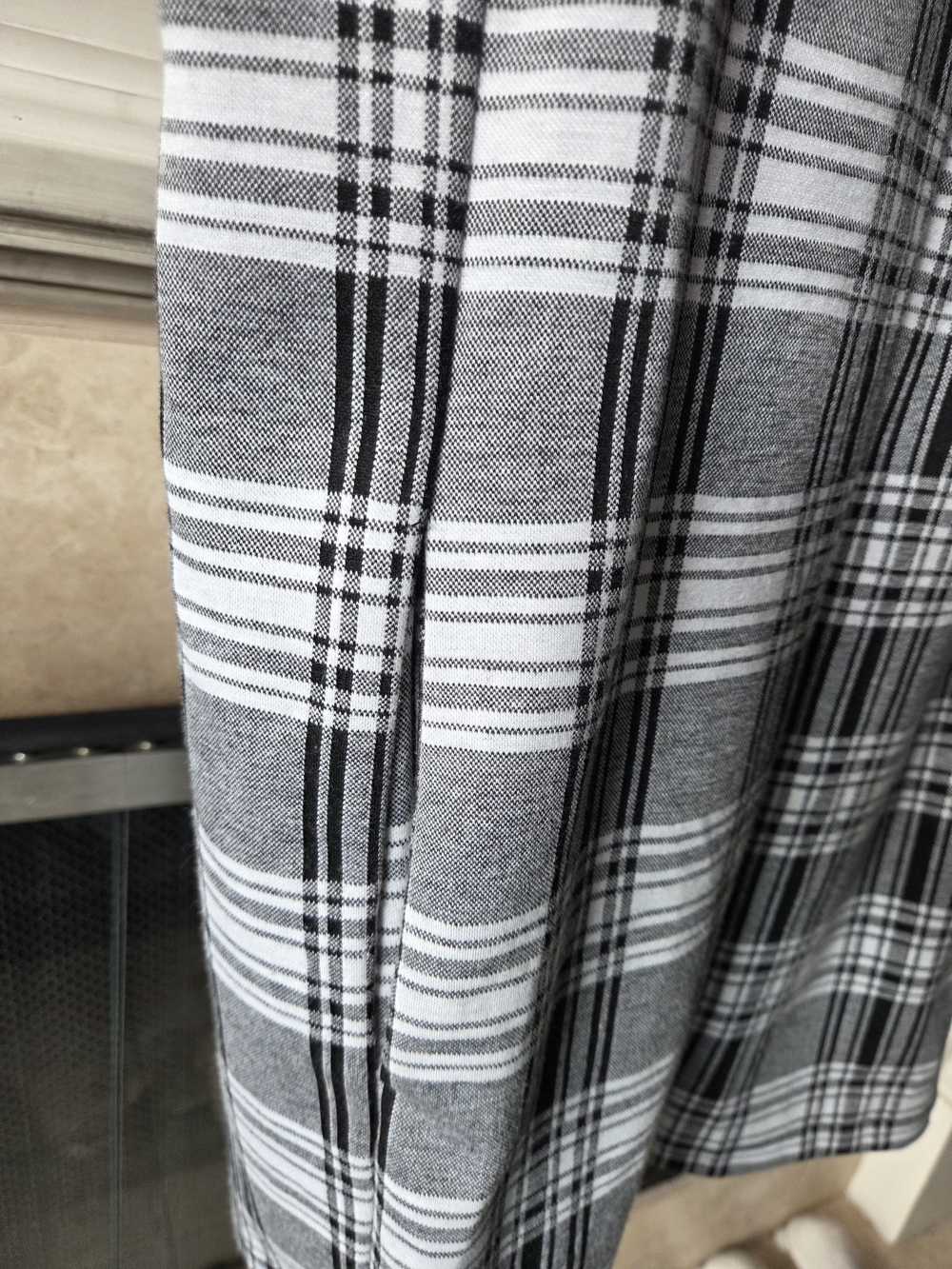 Jolt Black & White Plaid Overall Pinafore Size M - Picture 4 of 8